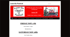 Desktop Screenshot of leanoxfestival.com