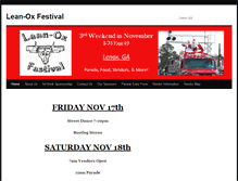 Tablet Screenshot of leanoxfestival.com